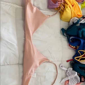 Pink bikini top